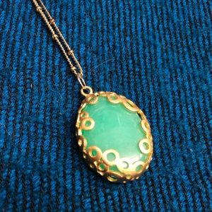 Delicate Jade Filigree Necklace